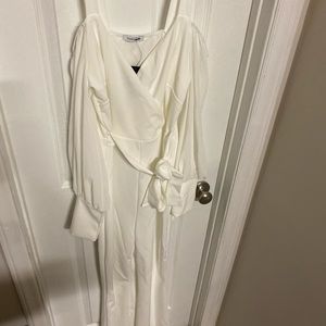 White Fashion Nova Women’s Jumpsuit